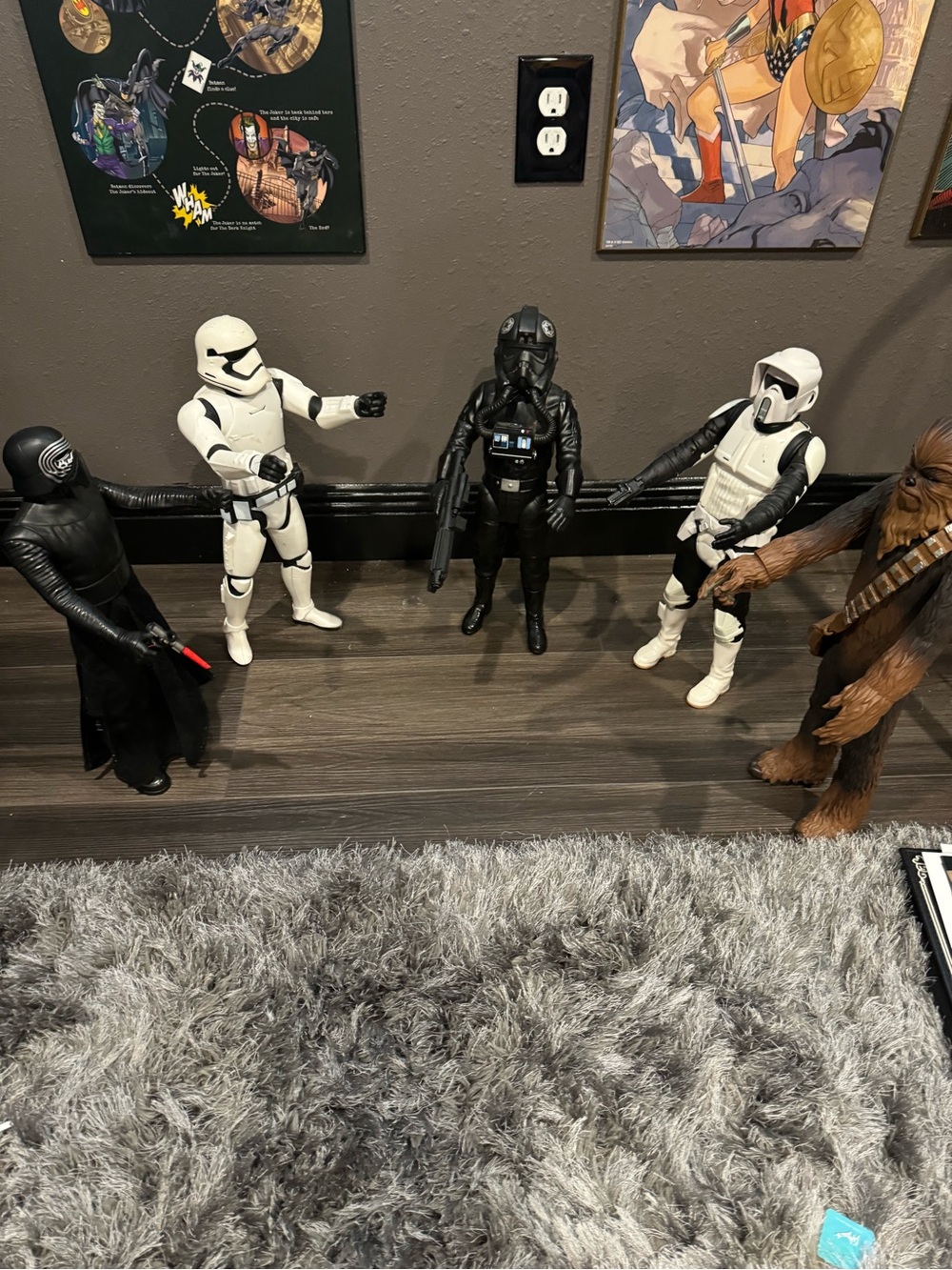 Star Wars Black and White Imperial Action Figures Set